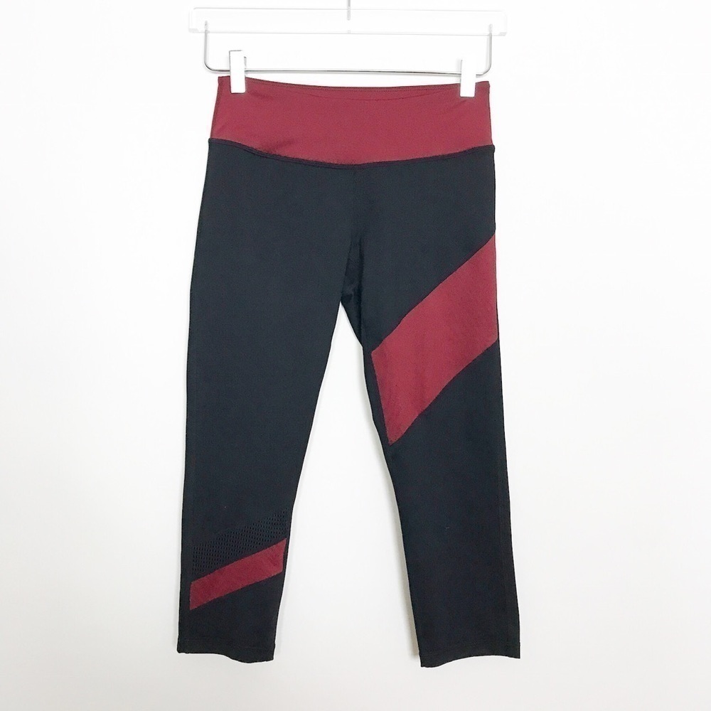 Z by Zella Colorblock Crop Leggings mesh leg S